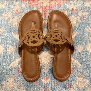 Michael Shannon Brown Leather Sandals